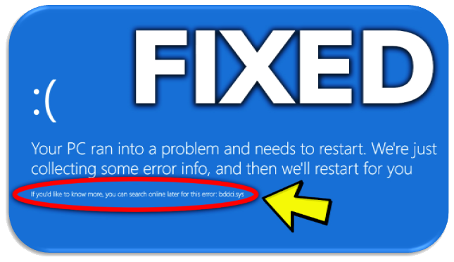 
					Fixed : Cara Memperbaiki BSOD bddci.sys Error di Windows 10/11